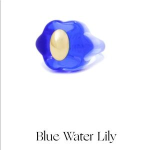 La Manso Blue Water Lily Ring